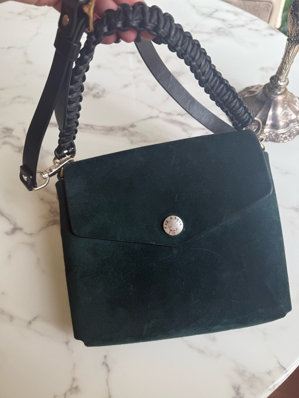 rag & bone Atlas Shoulder Bag in Forest